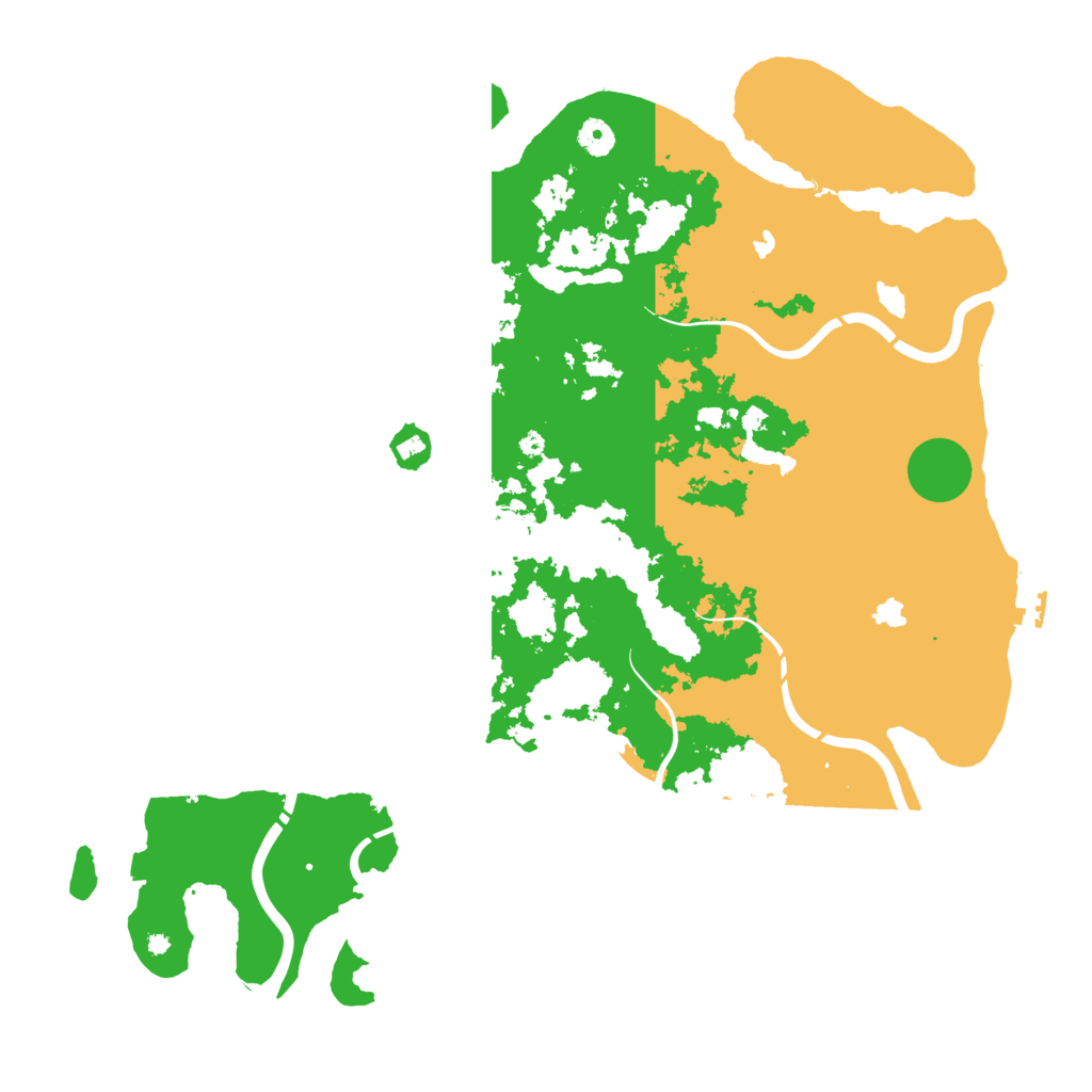 Biome Rust Map: Procedural Map, Size: 4500, Seed: 2028094695