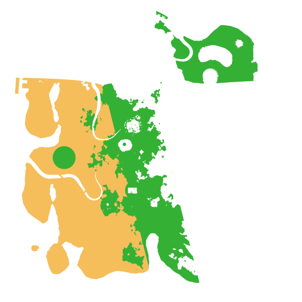 Biome Rust Map: Procedural Map, Size: 3500, Seed: 10101101