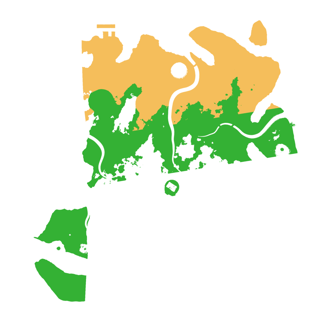 Biome Rust Map: Procedural Map, Size: 3500, Seed: 1221951