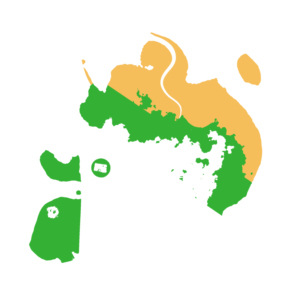 Biome Rust Map: Procedural Map, Size: 2500, Seed: 33646247