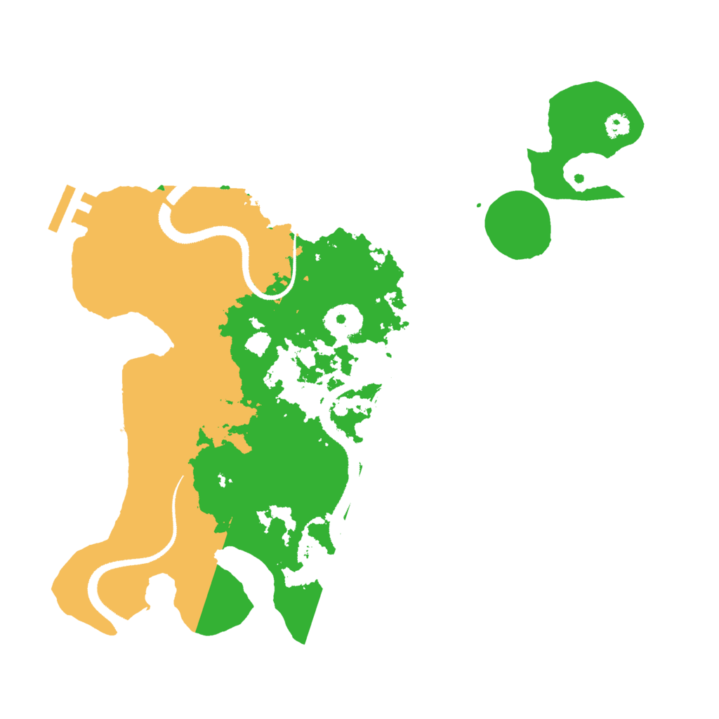 Biome Rust Map: Procedural Map, Size: 3000, Seed: 2376814