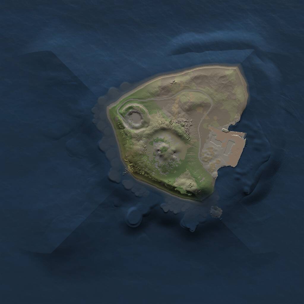Rust Map: Procedural Map, Size: 1000, Seed: 931760546, 1 Monuments
