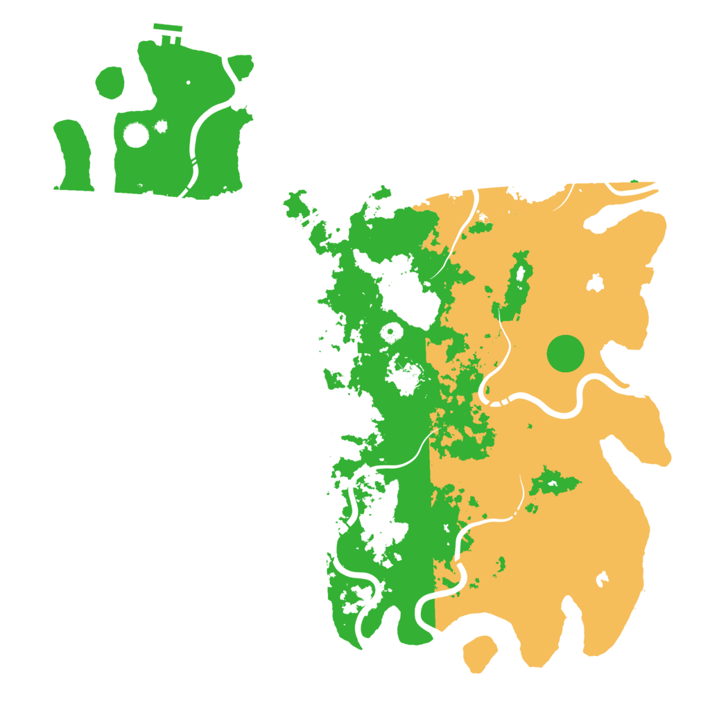 Biome Rust Map: Procedural Map, Size: 5000, Seed: 156516561