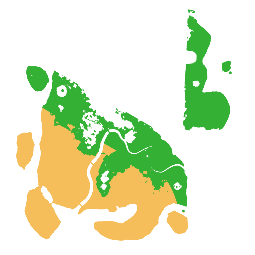 Biome Rust Map: Procedural Map, Size: 3500, Seed: 242559888
