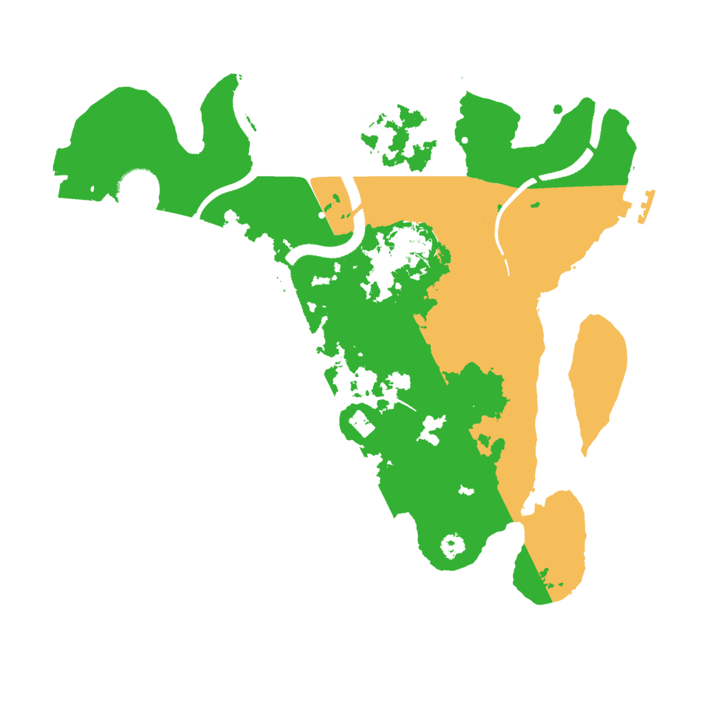 Biome Rust Map: Procedural Map, Size: 3000, Seed: 23630