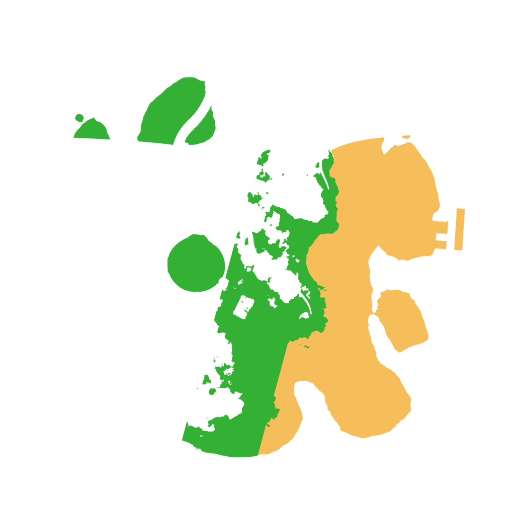 Biome Rust Map: Procedural Map, Size: 2500, Seed: 1016648646