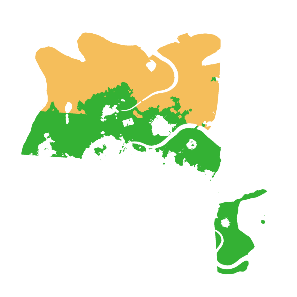 Biome Rust Map: Procedural Map, Size: 3000, Seed: 12355