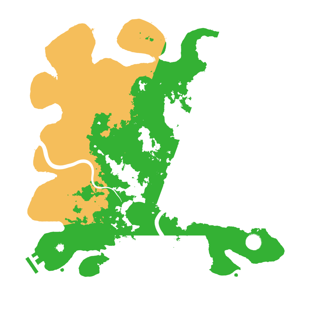 Biome Rust Map: Procedural Map, Size: 3500, Seed: 1227354526