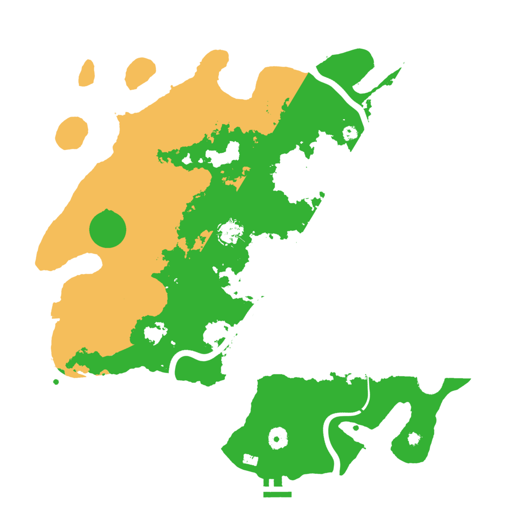 Biome Rust Map: Procedural Map, Size: 3700, Seed: 1058602402