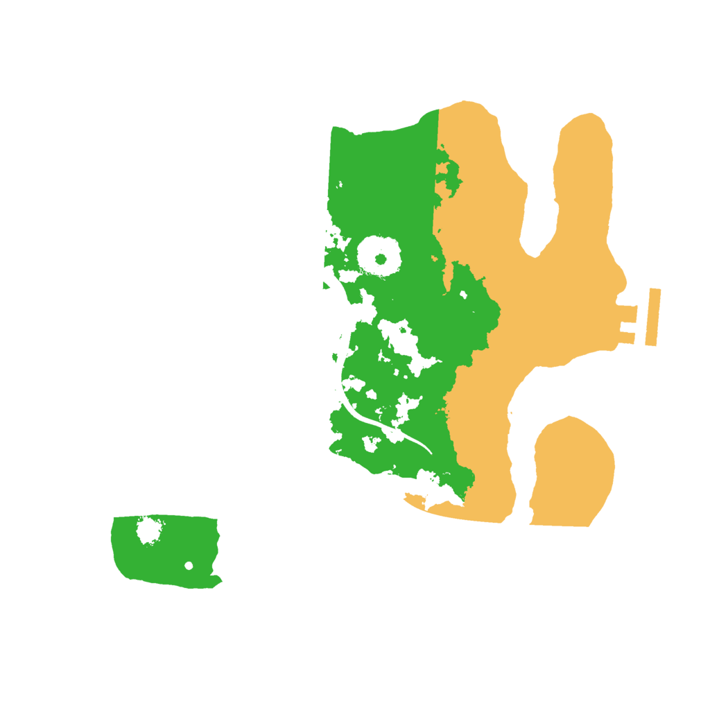 Biome Rust Map: Procedural Map, Size: 2500, Seed: 1335668955