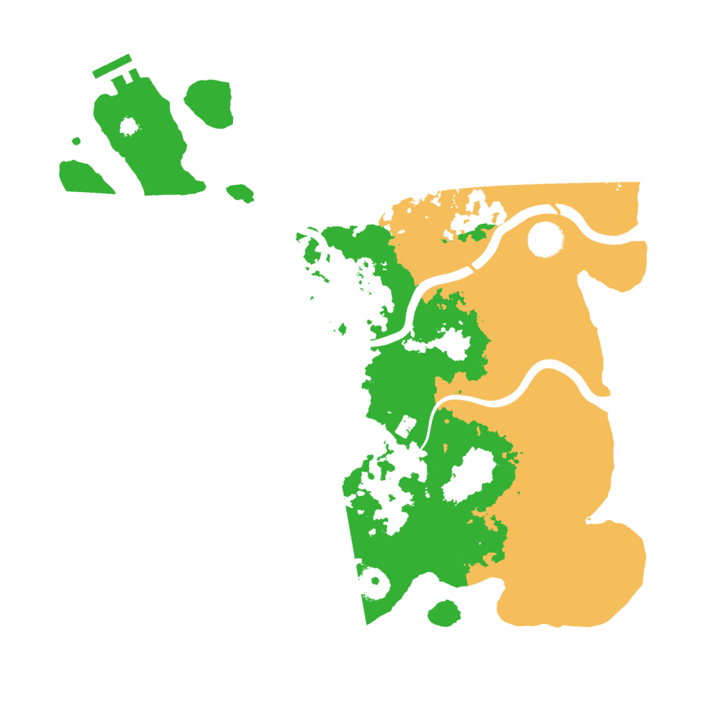 Biome Rust Map: Procedural Map, Size: 3500, Seed: 284996573
