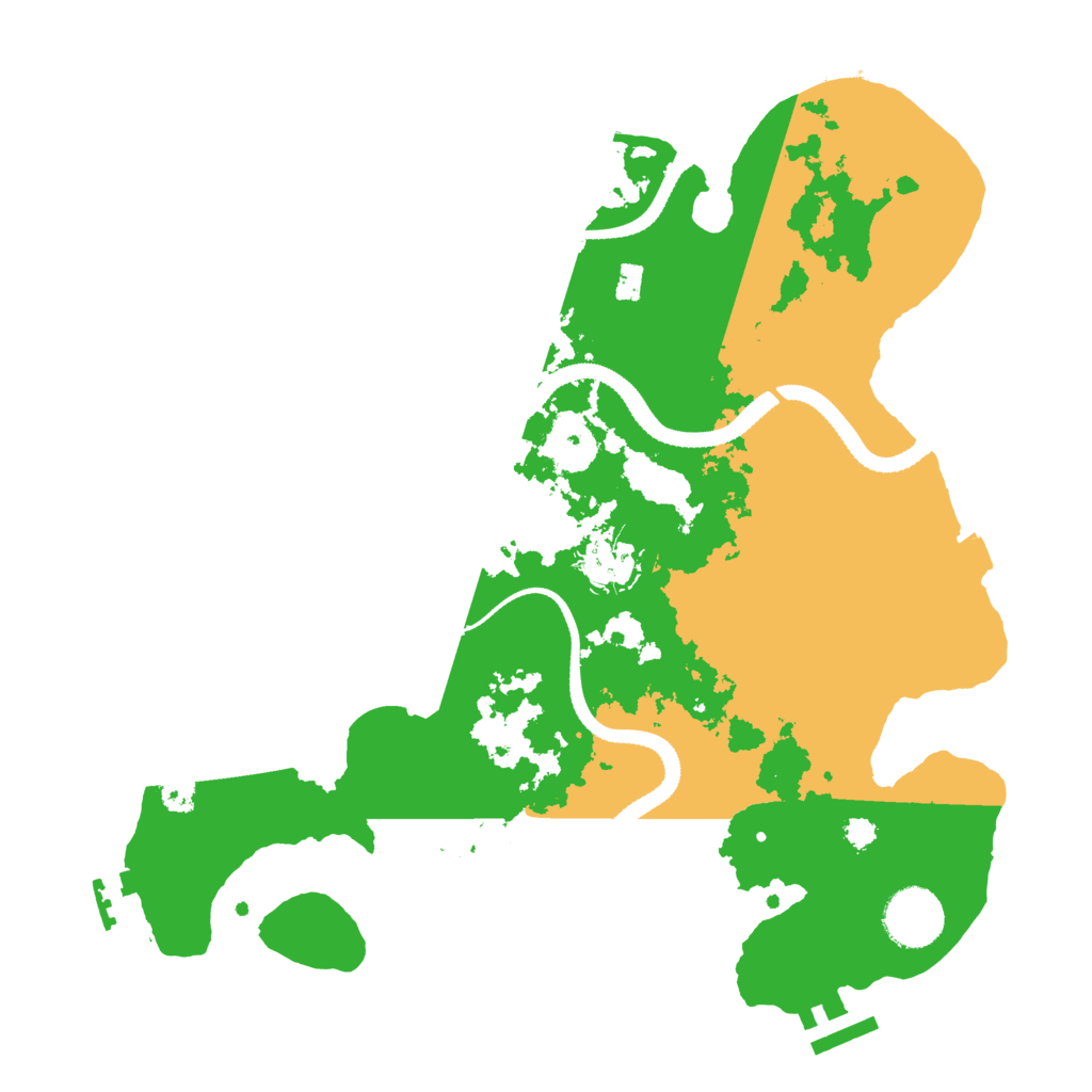 Biome Rust Map: Procedural Map, Size: 3200, Seed: 47428