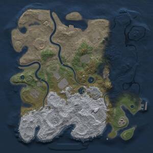 Thumbnail Rust Map: Procedural Map, Size: 3750, Seed: 192374801, 16 Monuments