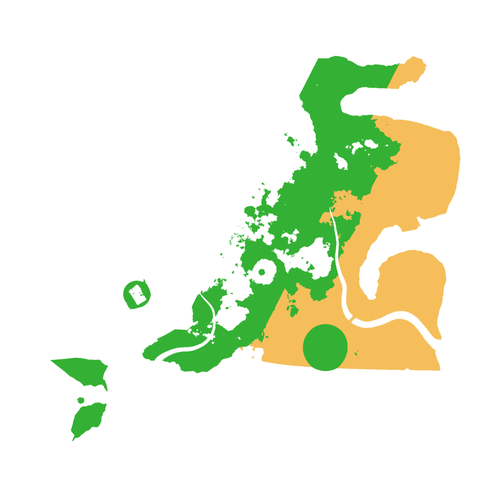 Biome Rust Map: Procedural Map, Size: 3000, Seed: 531779920