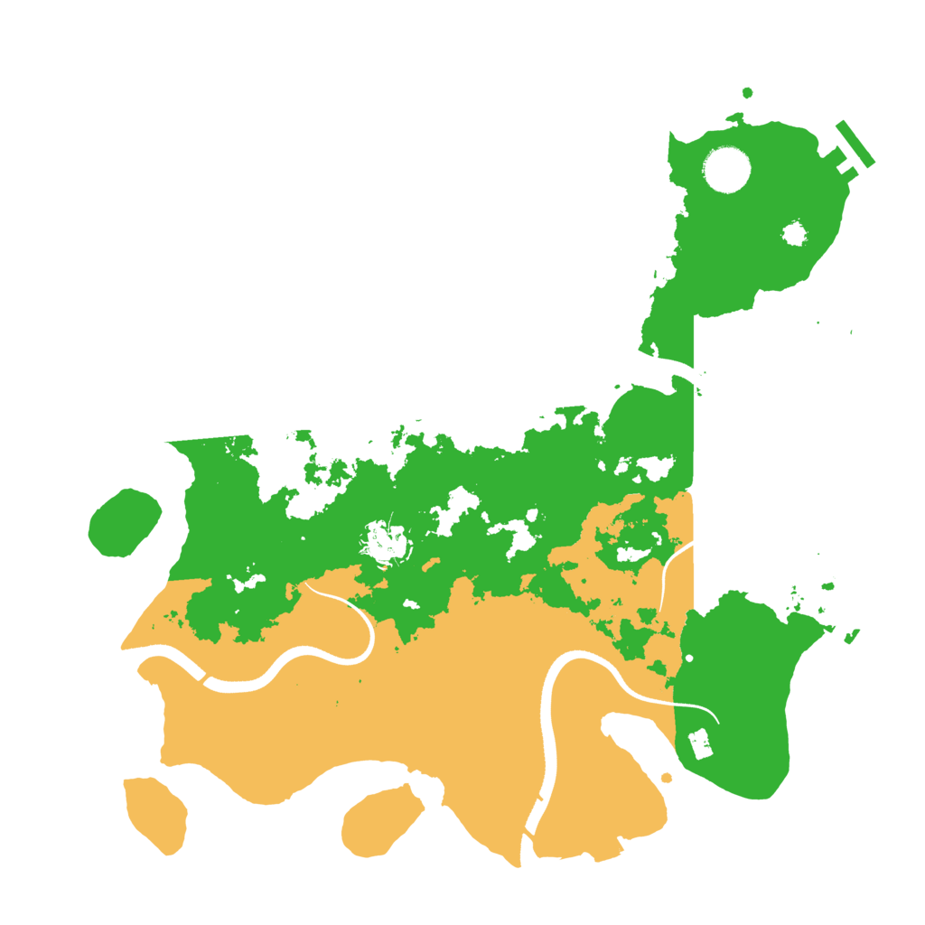 Biome Rust Map: Procedural Map, Size: 3500, Seed: 727913265