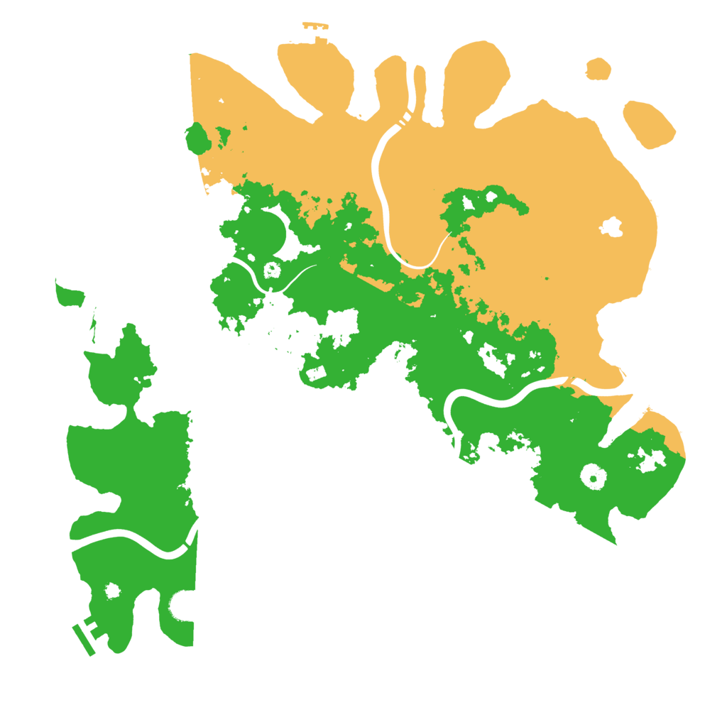 Biome Rust Map: Procedural Map, Size: 4250, Seed: 28587
