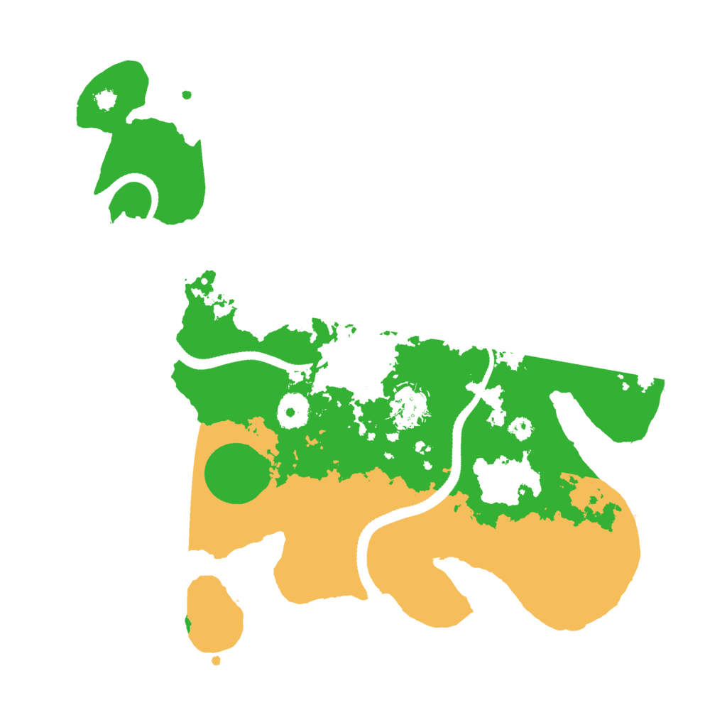 Biome Rust Map: Procedural Map, Size: 3200, Seed: 90332