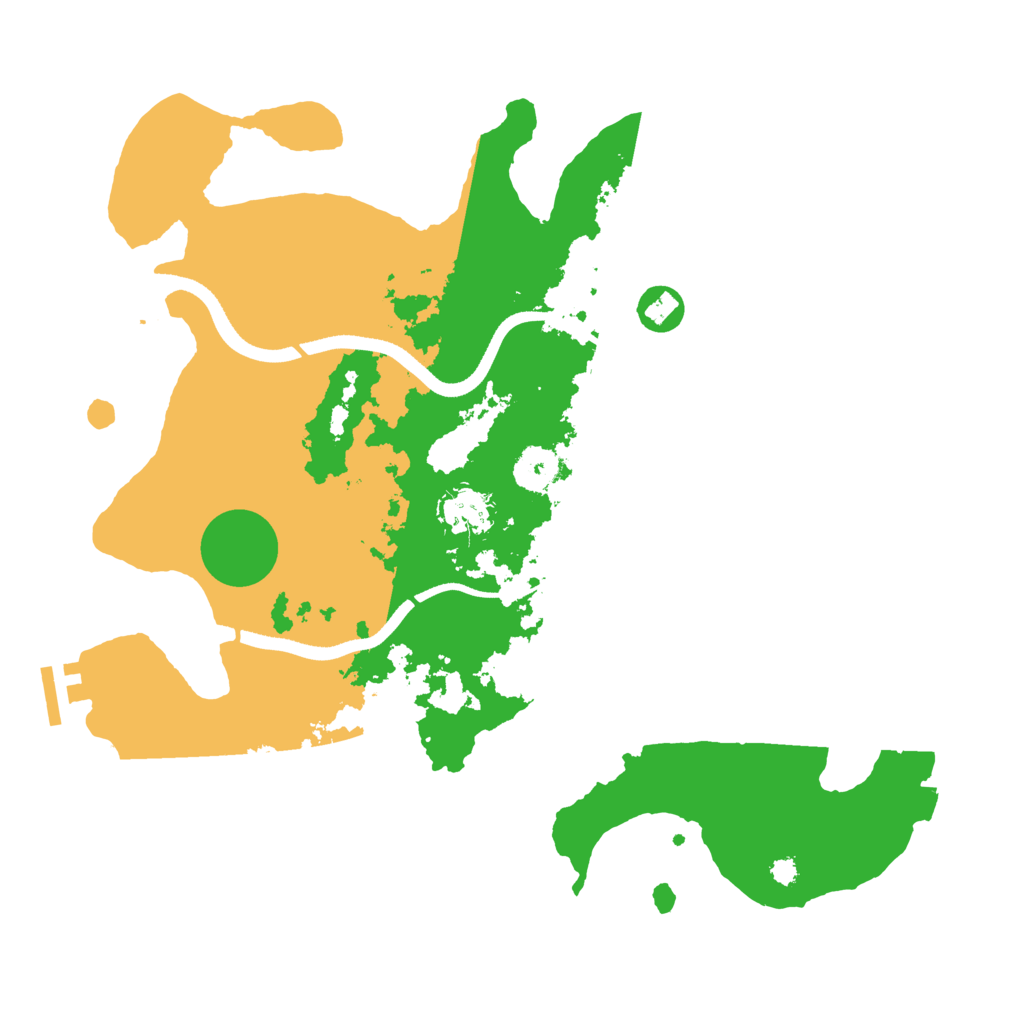 Biome Rust Map: Procedural Map, Size: 3500, Seed: 2047798362