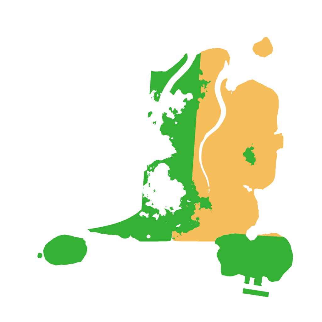 Biome Rust Map: Procedural Map, Size: 2500, Seed: 145921