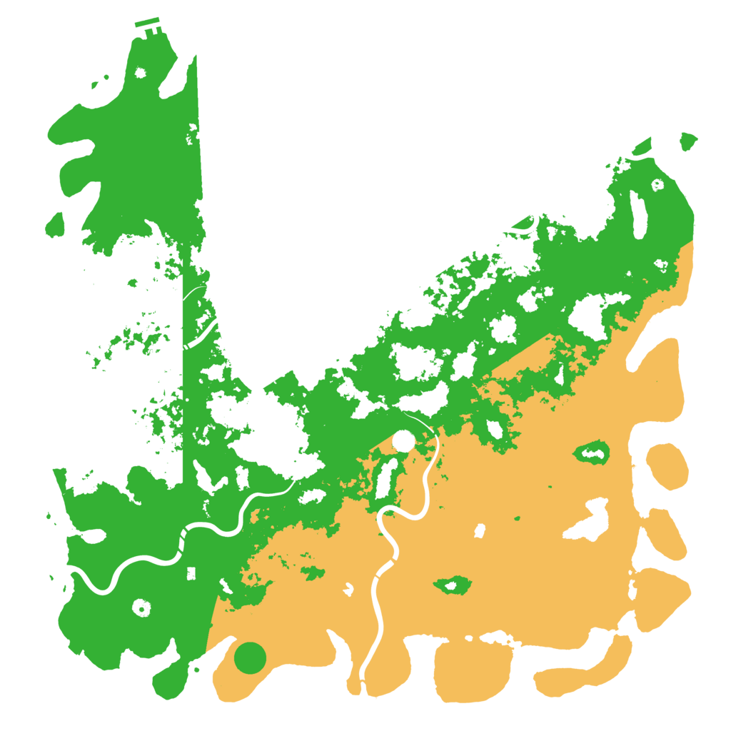 Biome Rust Map: Procedural Map, Size: 6000, Seed: 1327180821