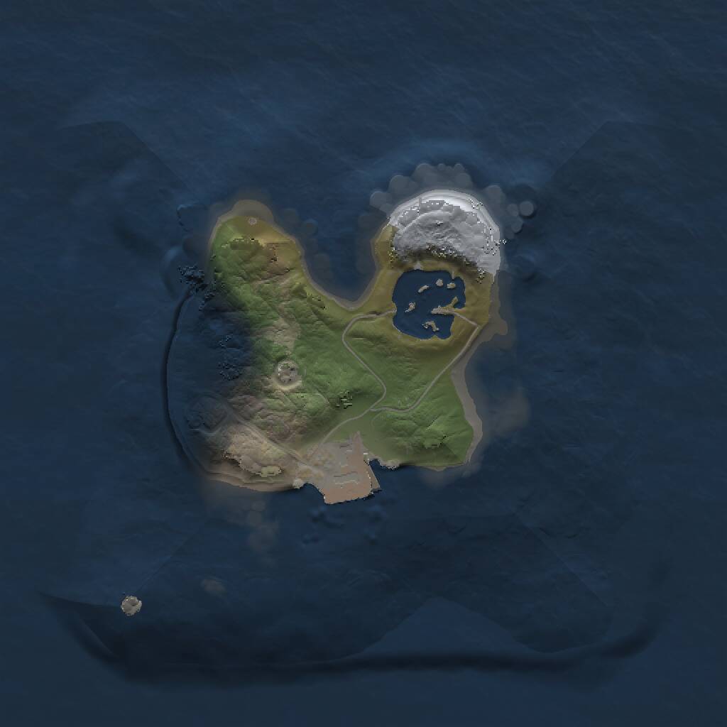 Rust Map: Procedural Map, Size: 1500, Seed: 13518193, 2 Monuments