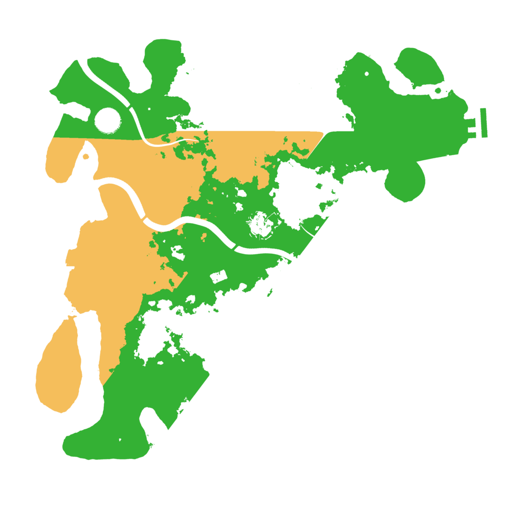 Biome Rust Map: Procedural Map, Size: 3600, Seed: 2830
