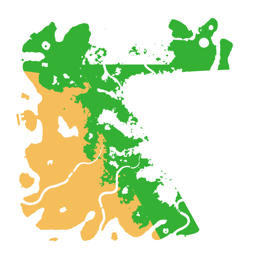 Biome Rust Map: Procedural Map, Size: 4600, Seed: 1762124745