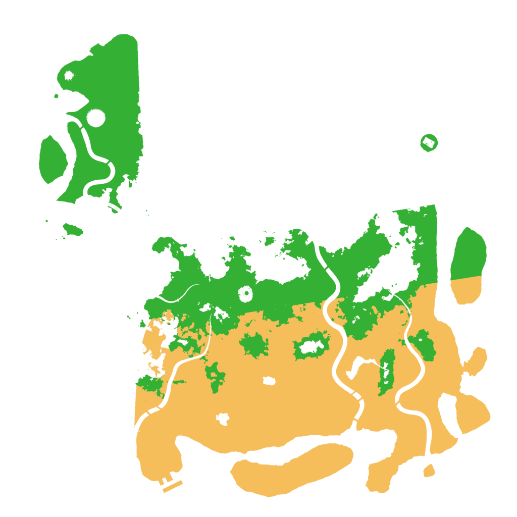 Biome Rust Map: Procedural Map, Size: 5000, Seed: 822826393