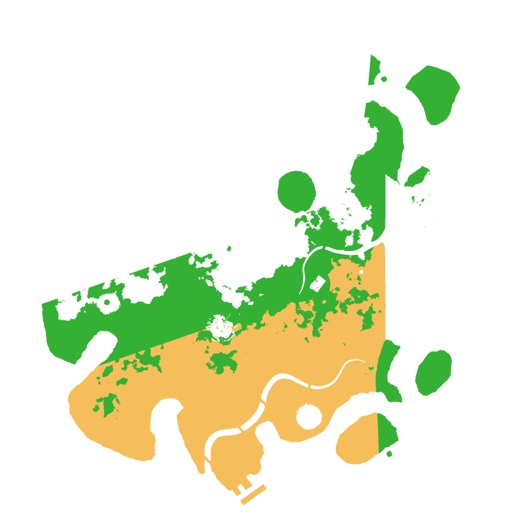 Biome Rust Map: Procedural Map, Size: 3600, Seed: 235142