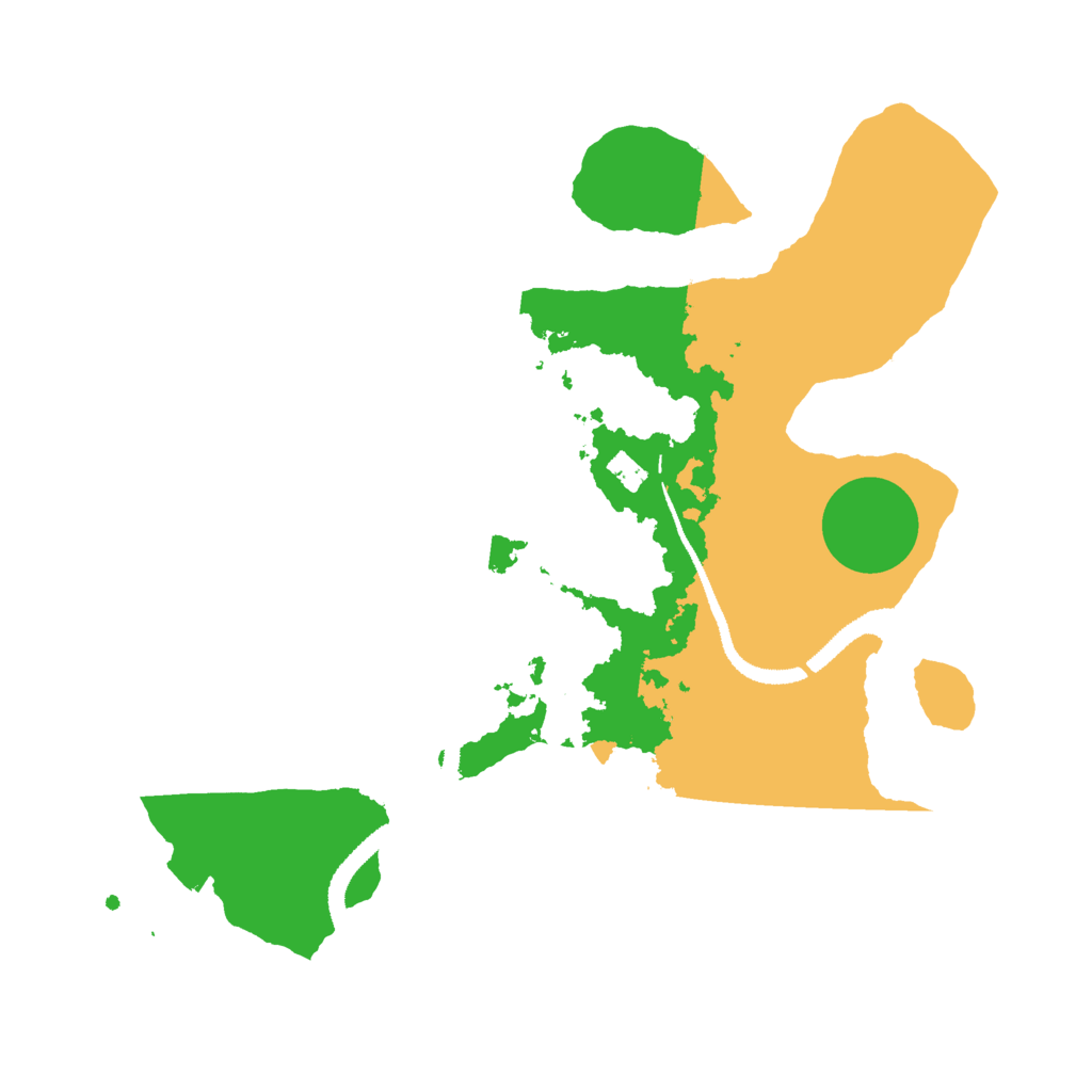 Biome Rust Map: Procedural Map, Size: 3000, Seed: 29021