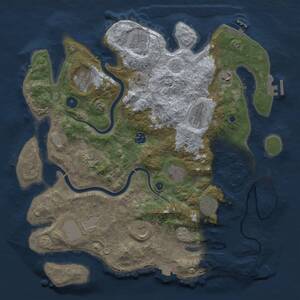 Thumbnail Rust Map: Procedural Map, Size: 3980, Seed: 220919520, 17 Monuments