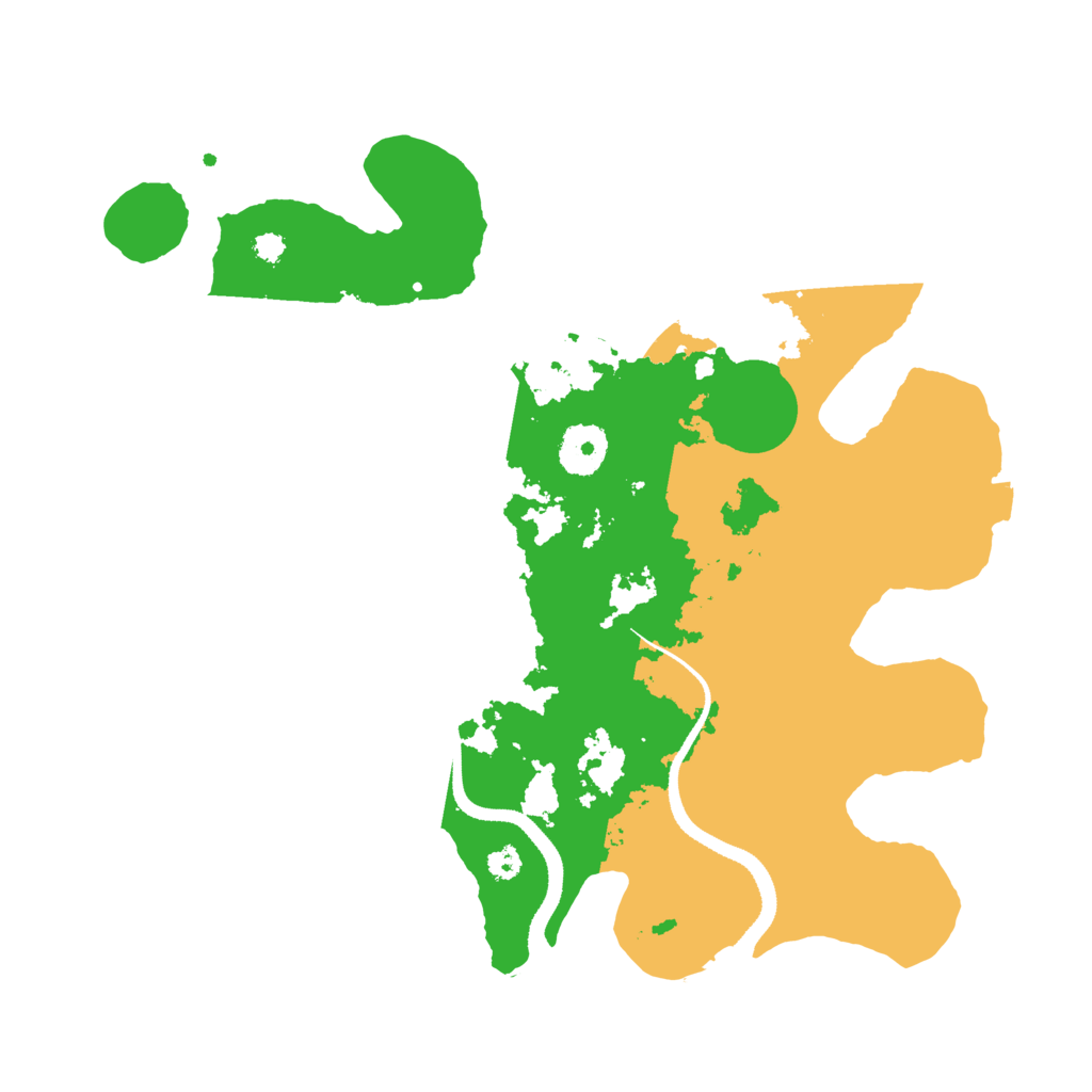 Biome Rust Map: Procedural Map, Size: 3300, Seed: 688189858
