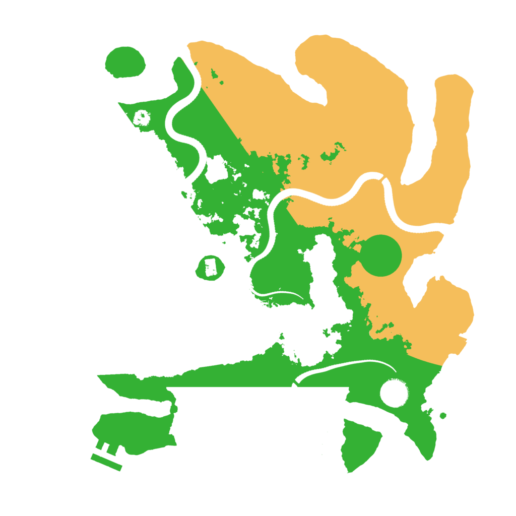 Biome Rust Map: Procedural Map, Size: 3250, Seed: 544265087
