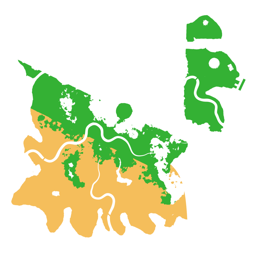 Biome Rust Map: Procedural Map, Size: 4200, Seed: 822382386