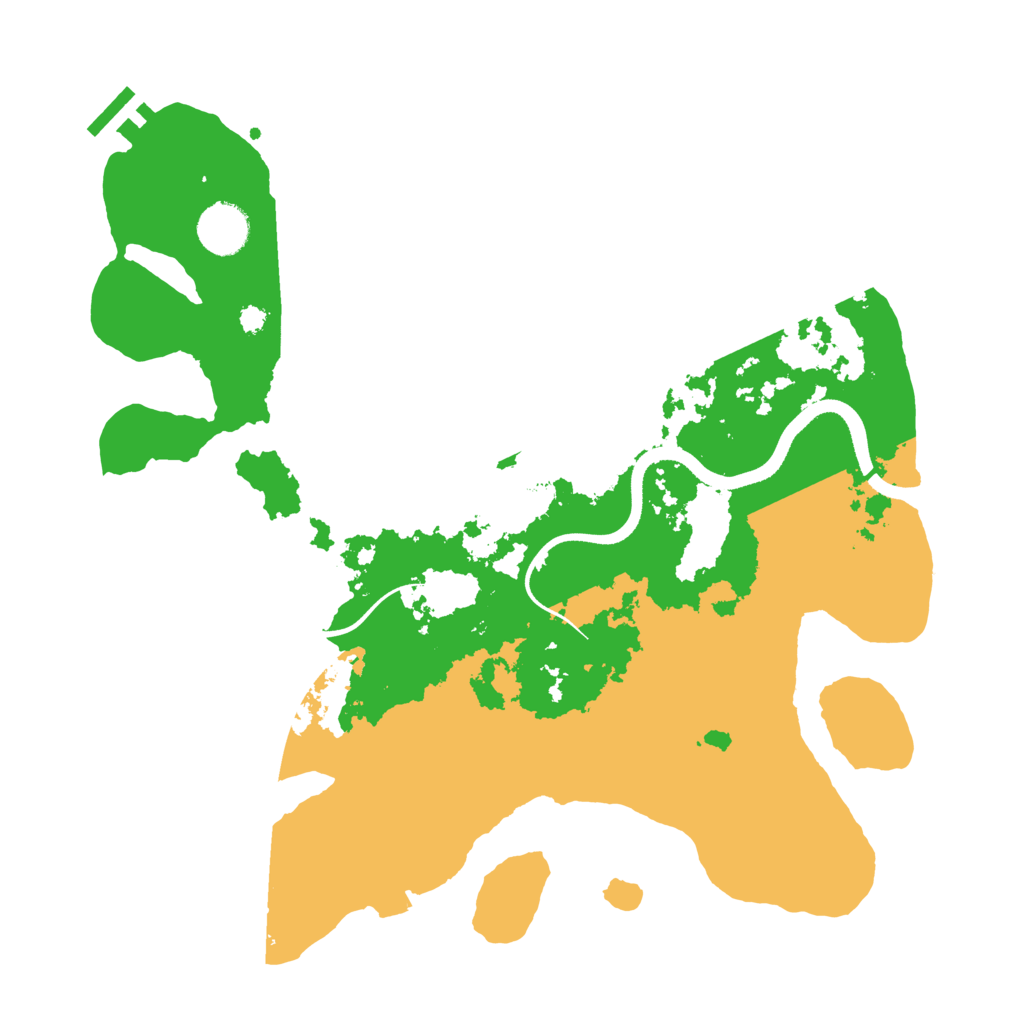 Biome Rust Map: Procedural Map, Size: 3500, Seed: 7101997