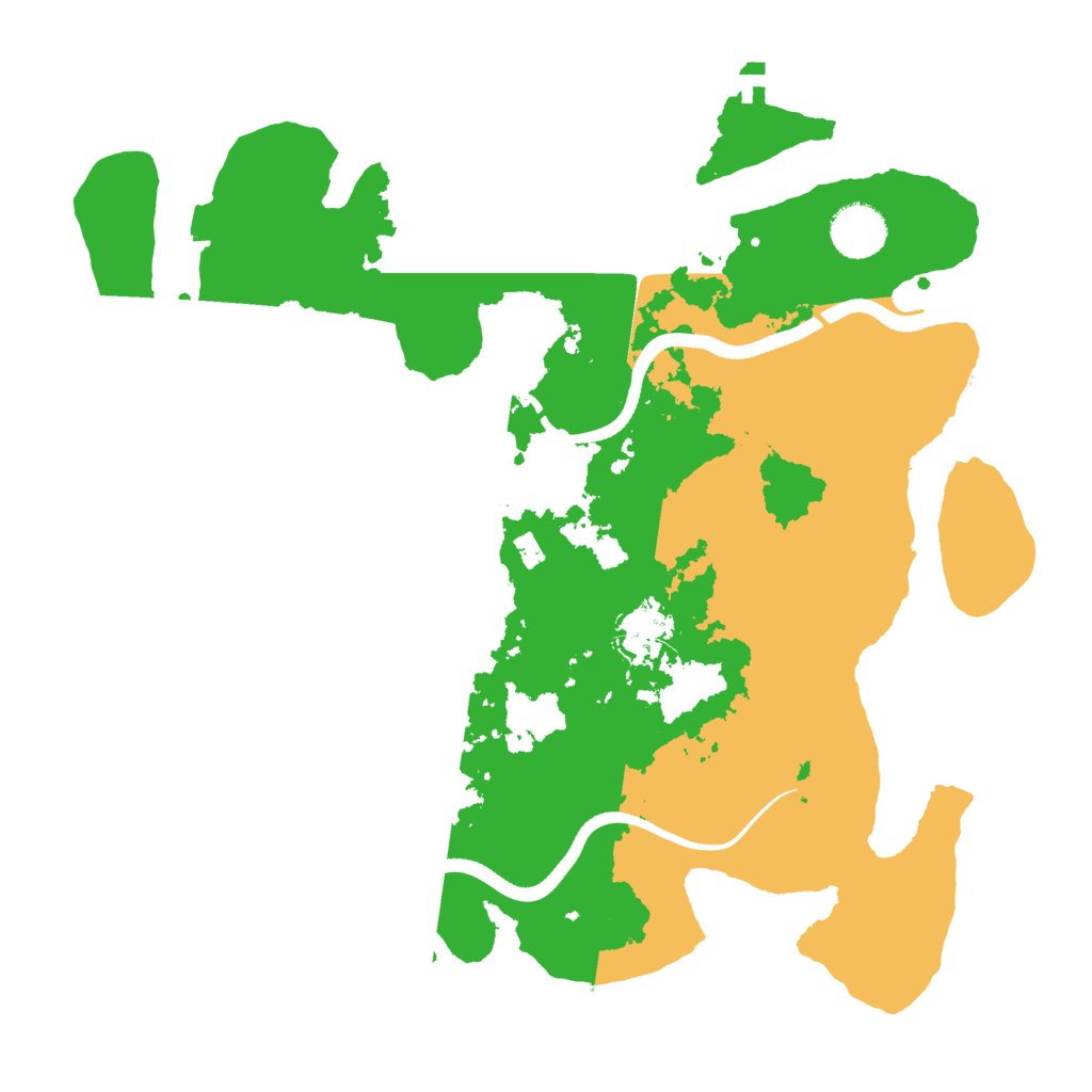 Biome Rust Map: Procedural Map, Size: 3500, Seed: 66137777