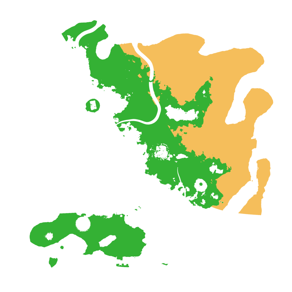 Biome Rust Map: Procedural Map, Size: 3500, Seed: 554665050