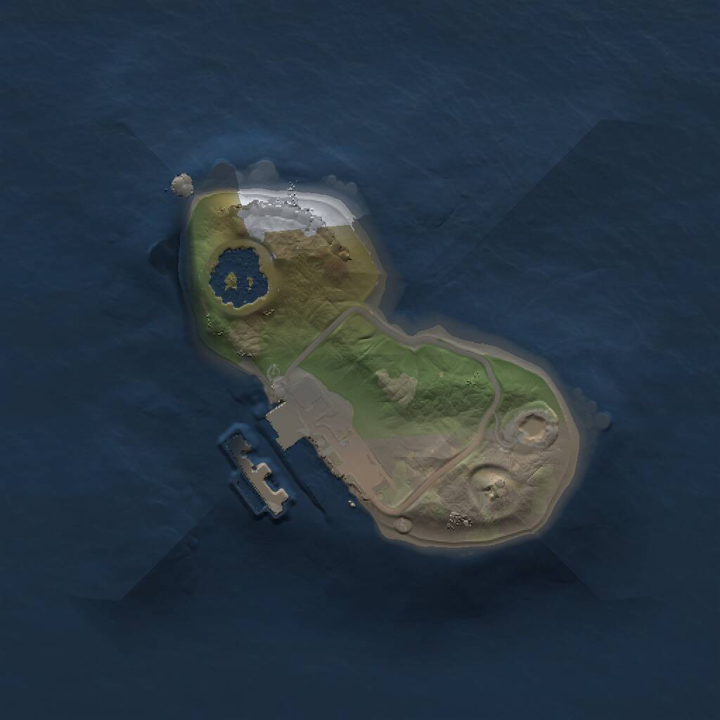 Rust Map: Procedural Map, Size: 1250, Seed: 347549335, 2 Monuments