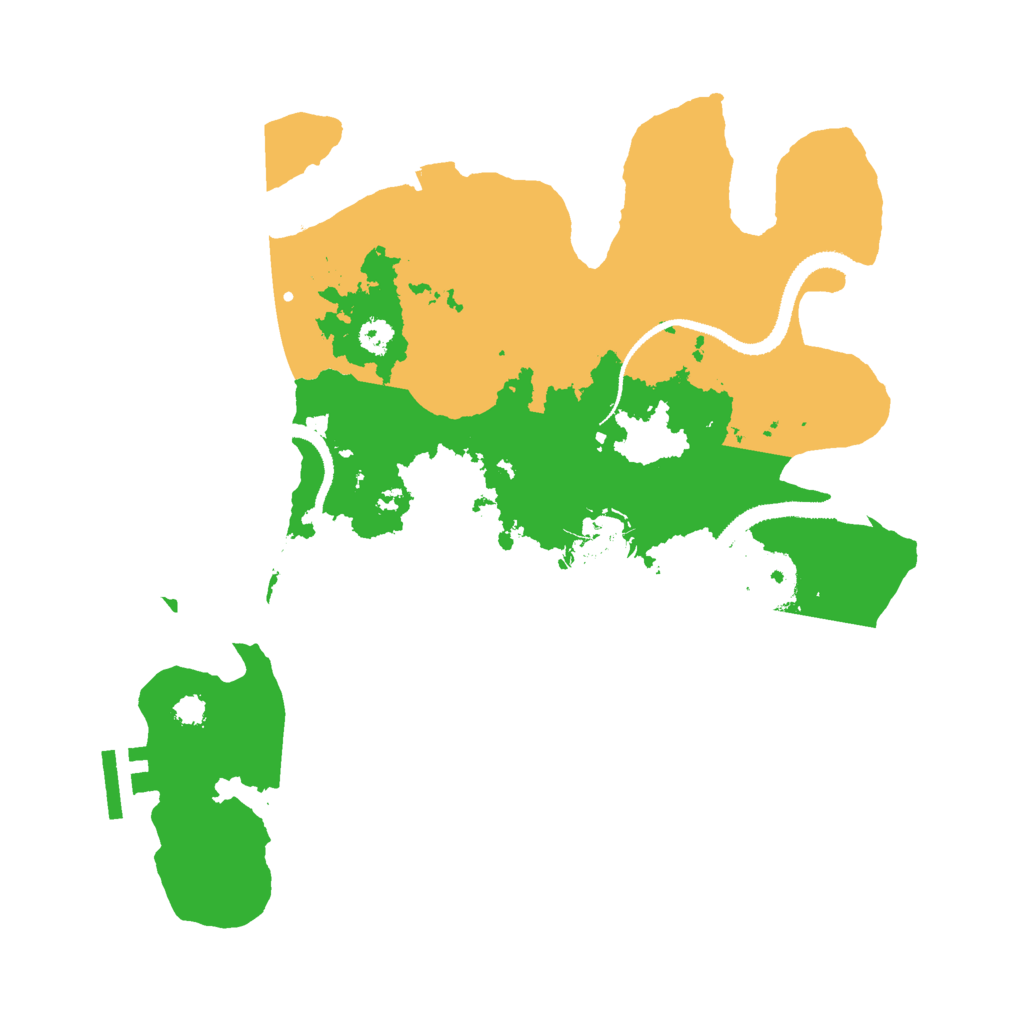 Biome Rust Map: Procedural Map, Size: 3000, Seed: 1987743334