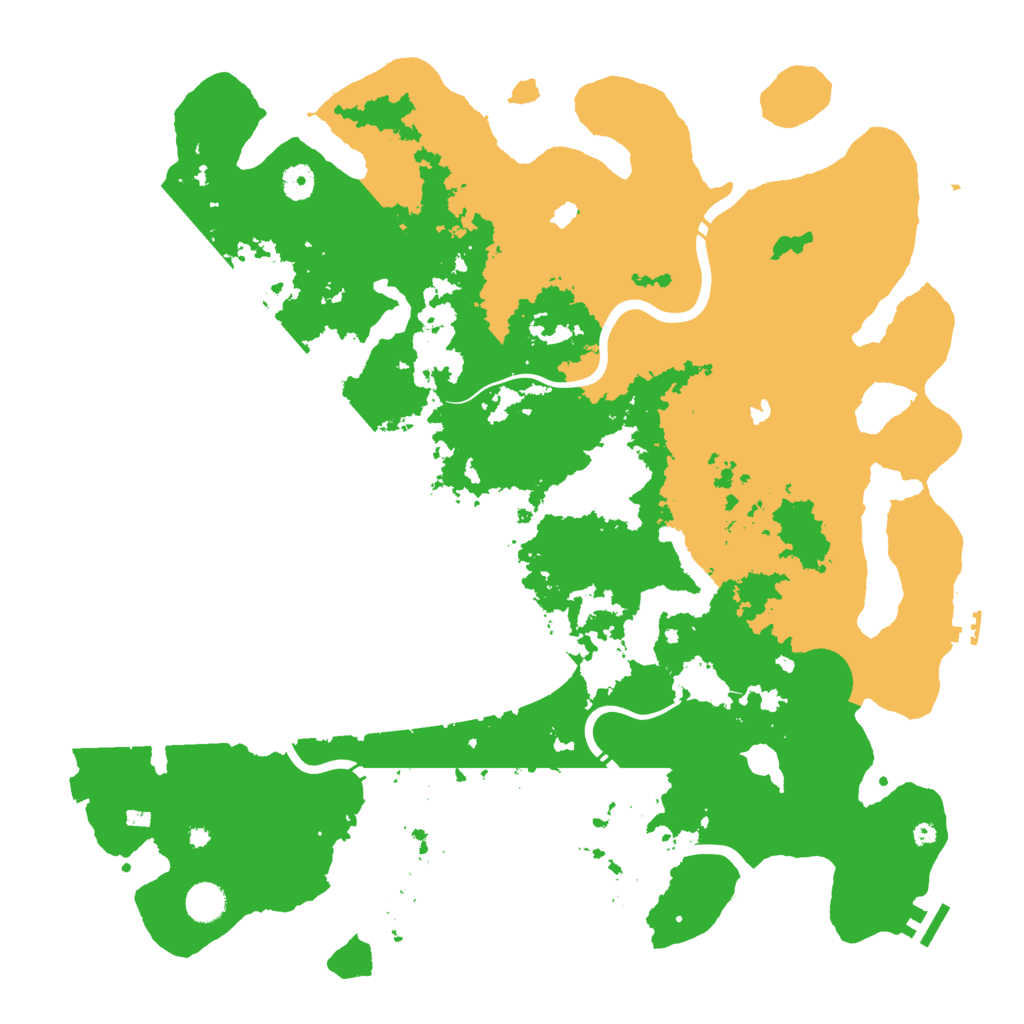 Biome Rust Map: Procedural Map, Size: 4500, Seed: 1313915754