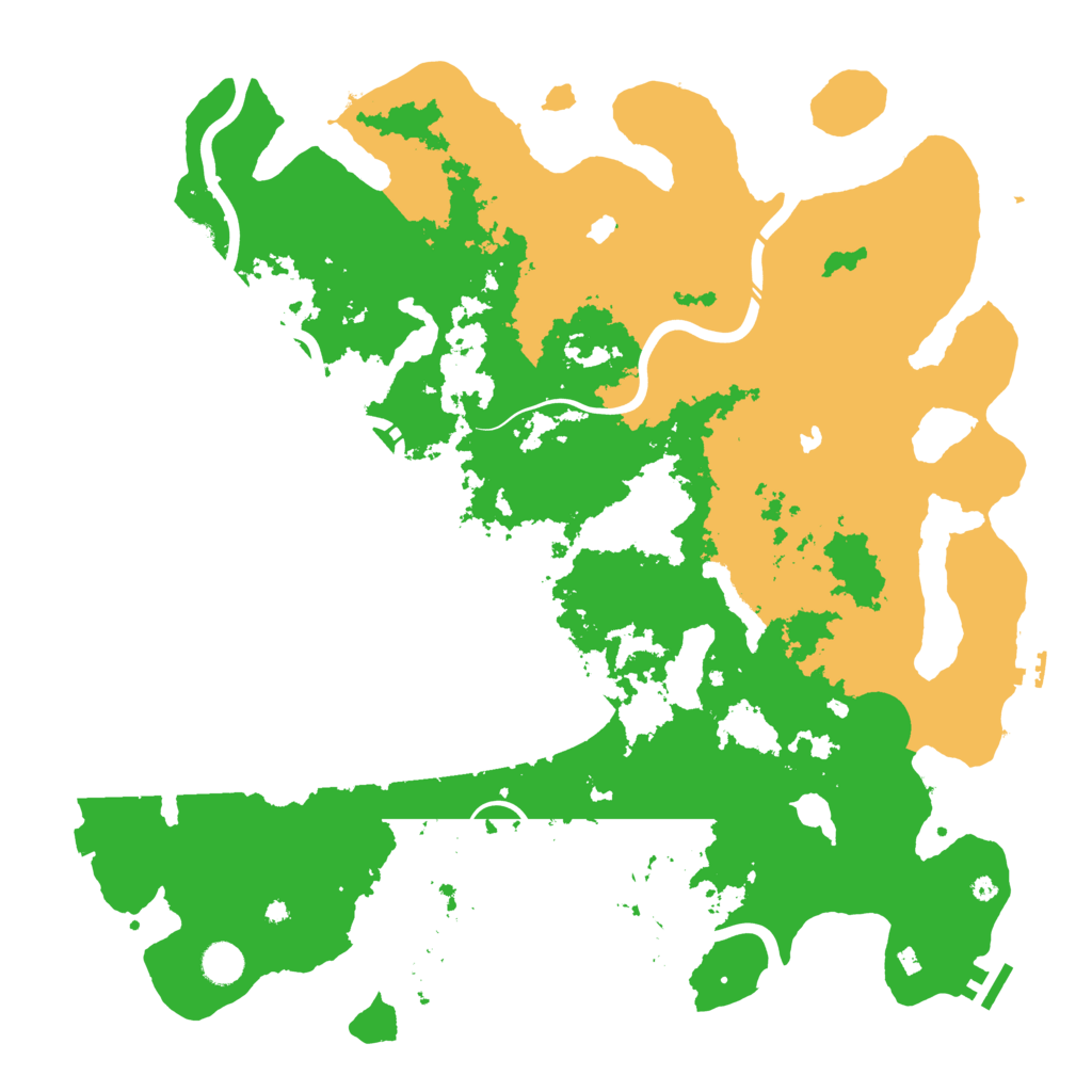 Biome Rust Map: Procedural Map, Size: 4500, Seed: 1313915754