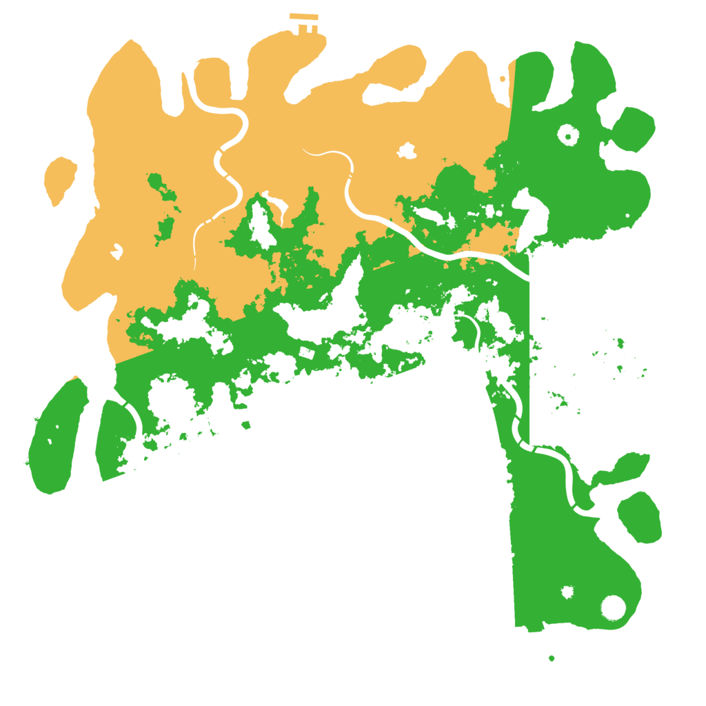 Biome Rust Map: Procedural Map, Size: 5000, Seed: 662735024