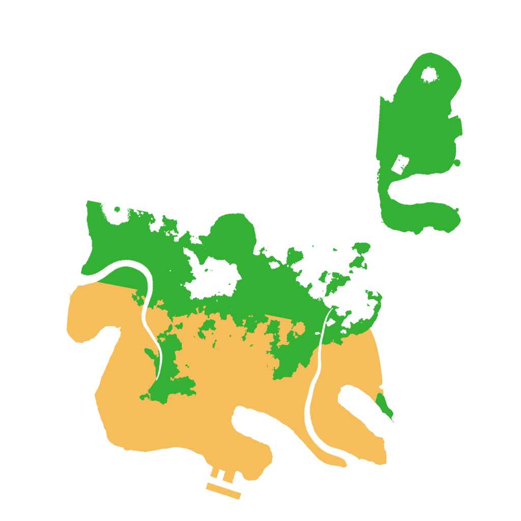 Biome Rust Map: Procedural Map, Size: 3000, Seed: 821195193