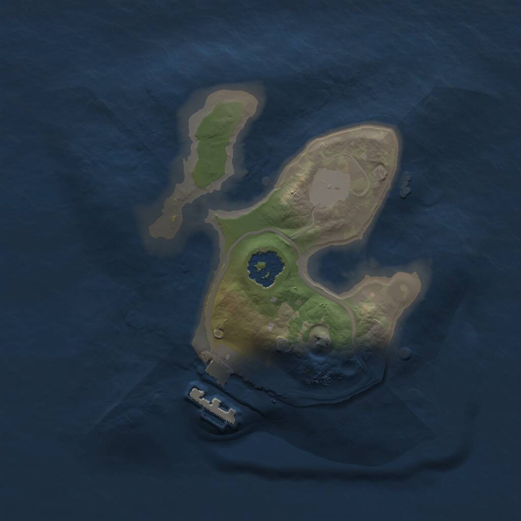 Rust Map: Procedural Map, Size: 1500, Seed: 1656066105, 2 Monuments