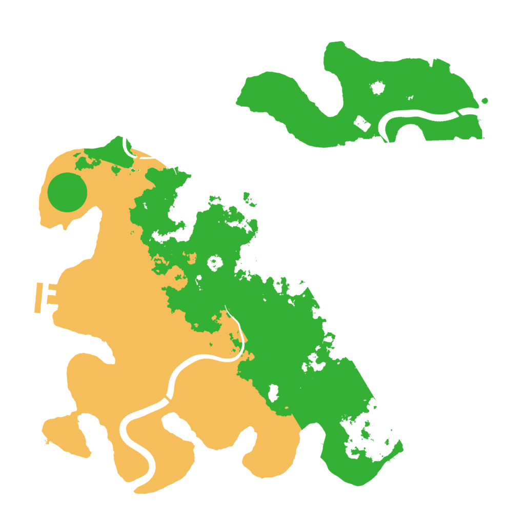 Biome Rust Map: Procedural Map, Size: 3500, Seed: 110766682