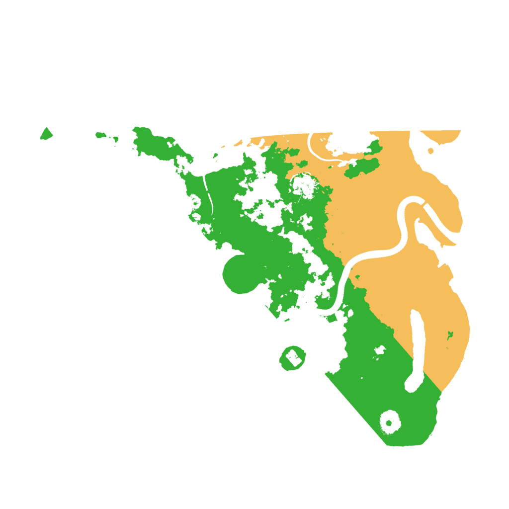 Biome Rust Map: Procedural Map, Size: 3500, Seed: 327271391