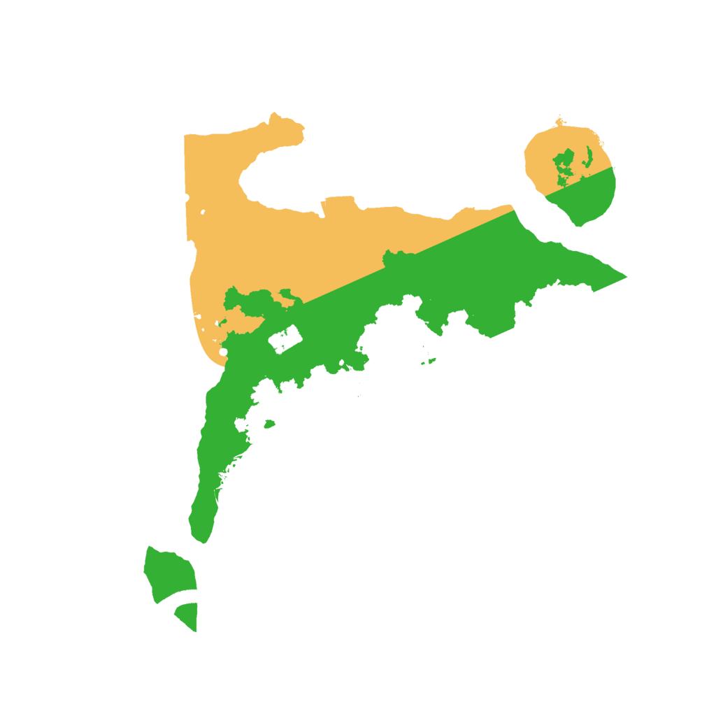 Biome Rust Map: Procedural Map, Size: 2500, Seed: 1918961327