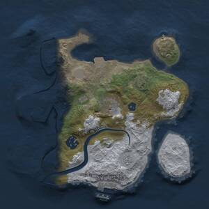 Thumbnail Rust Map: Procedural Map, Size: 2500, Seed: 1918961327, 7 Monuments