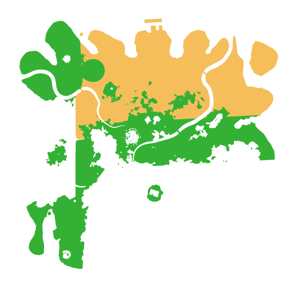 Biome Rust Map: Procedural Map, Size: 3500, Seed: 95544498