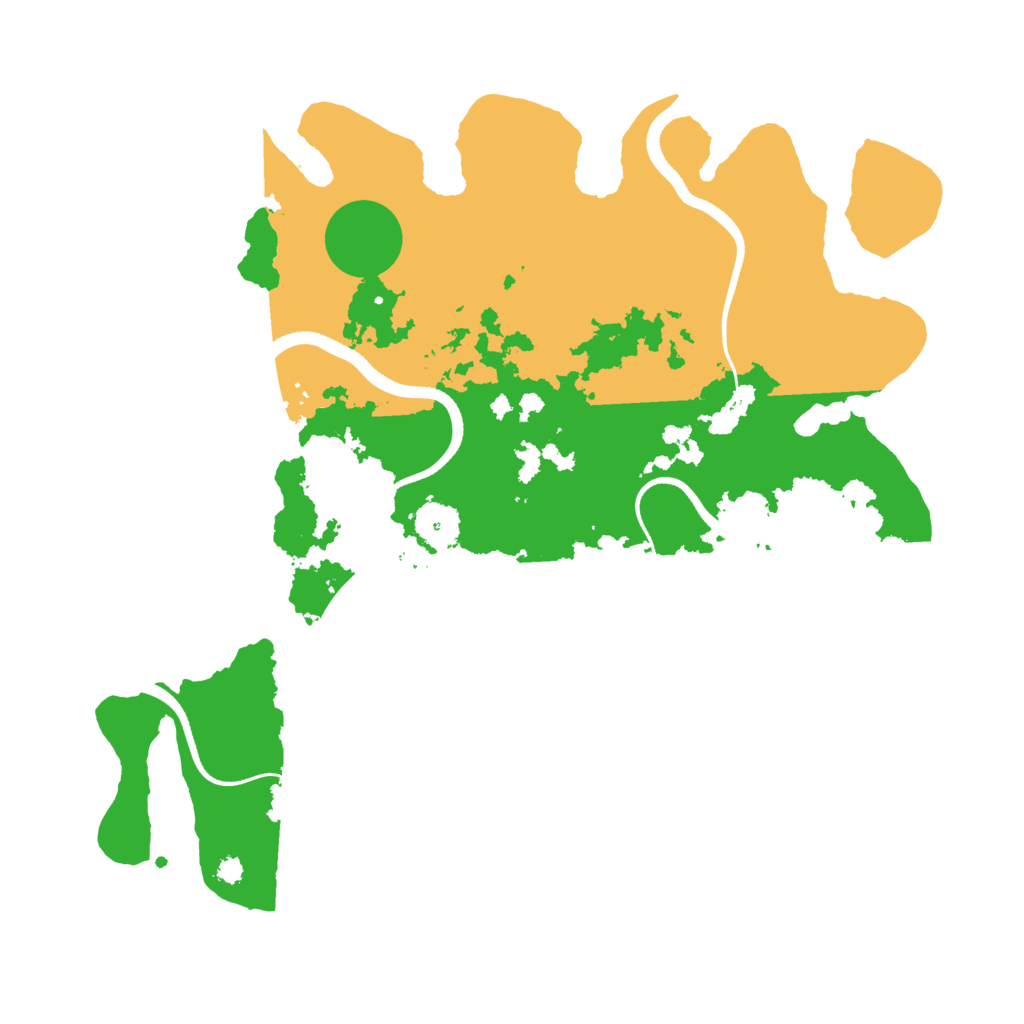 Biome Rust Map: Procedural Map, Size: 3500, Seed: 95544498